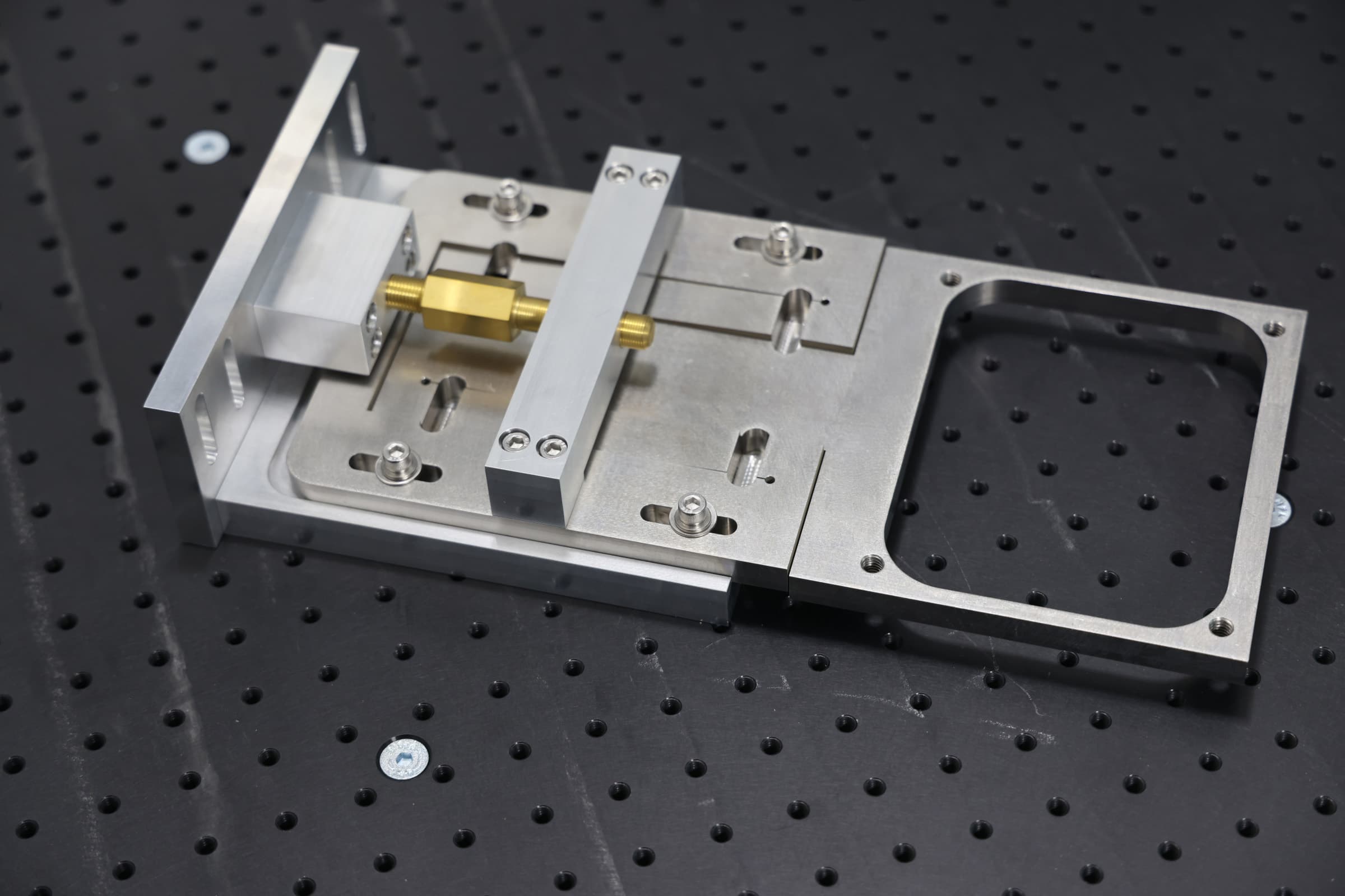 CNC machined aluminum component